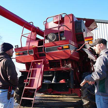 Youngblut AG Working Outside with Client