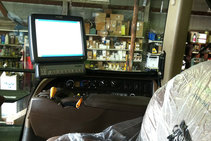 Youngblut AG Precision Farming System in John Deere Tractor Youngblut AG Precision Farming System in John Deere Tractor