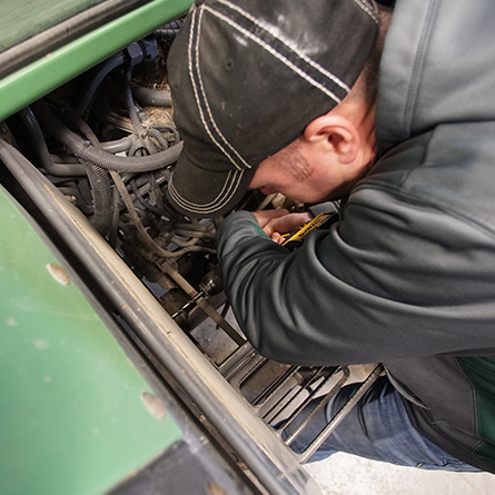 Youngblut AG Working on Tractor