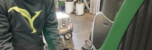 Youngblut AG Installing unit on Tractor